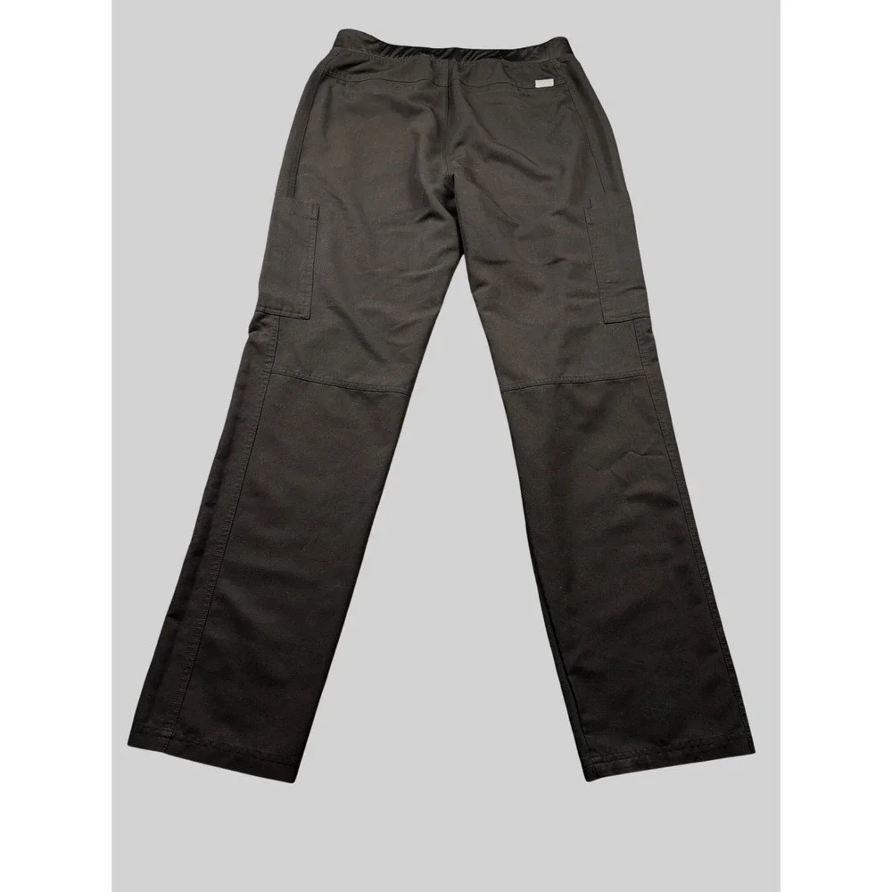 FIGS Axim Cargo Scrub Pants Mens Large Black Technical Collection T2001 Straight